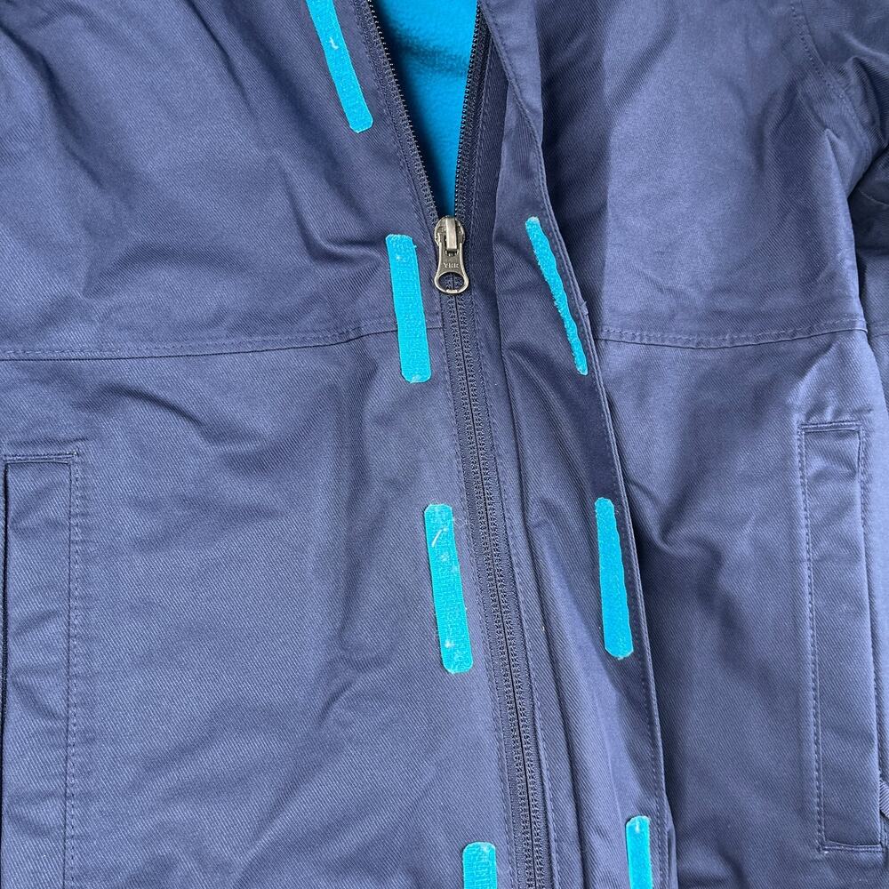 The North Face Jacket Youth XS Size 6 Navy Blue Hooded Warm Full Zip - Picture 9 of 16